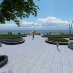 Туристам в Зеленоградске предложили новые «стоячие лежаки» вместо скамеек