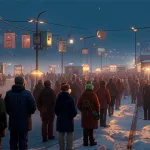 Нарастающее напряжение на пограничном переходе Нарва – Ивангород