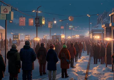 Нарастающее напряжение на пограничном переходе Нарва – Ивангород